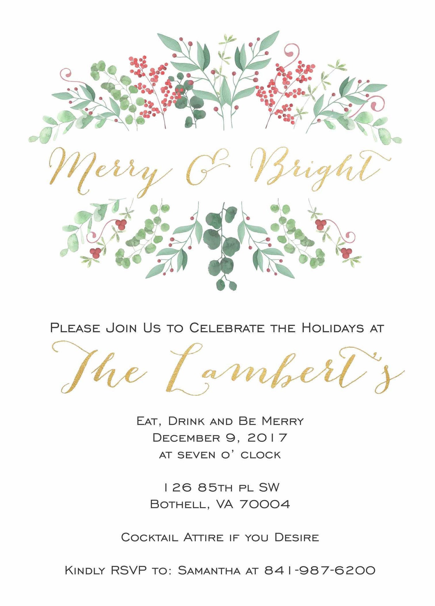 Christmas Party Invitation