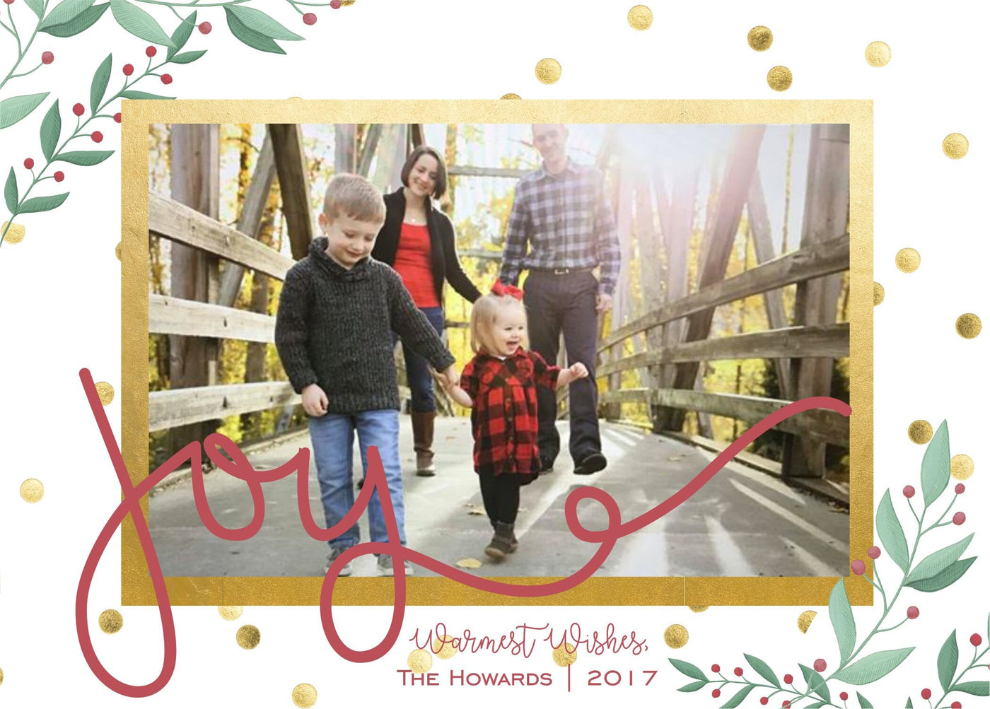 Joy Christmas Card