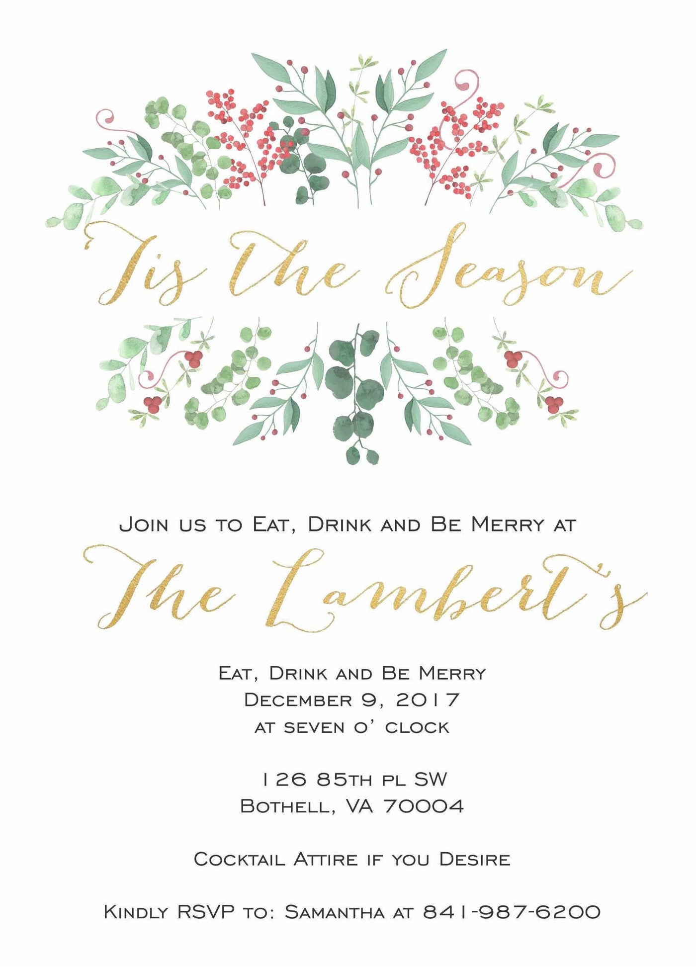 Christmas Party Invitation