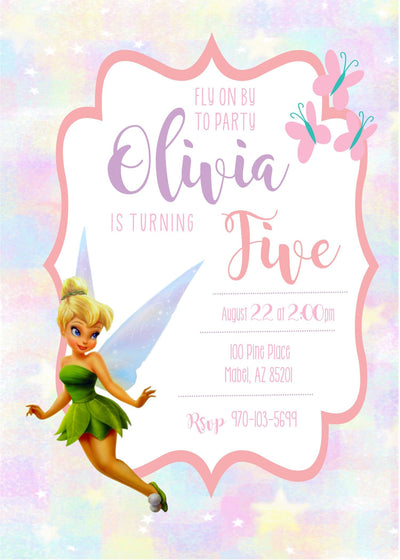 Tinkerbell Birthday Invitation