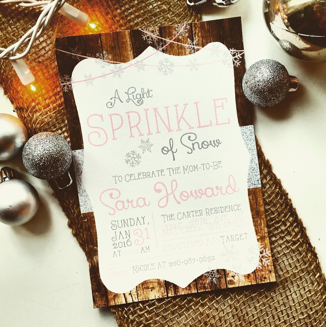 Oh Baby It's Cold Outside Baby Shower Invite