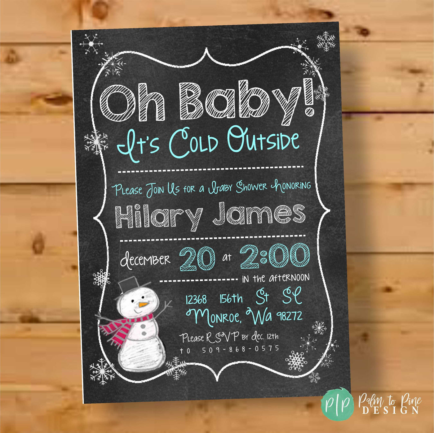 Oh Baby It's Cold Outside Baby Shower Invite