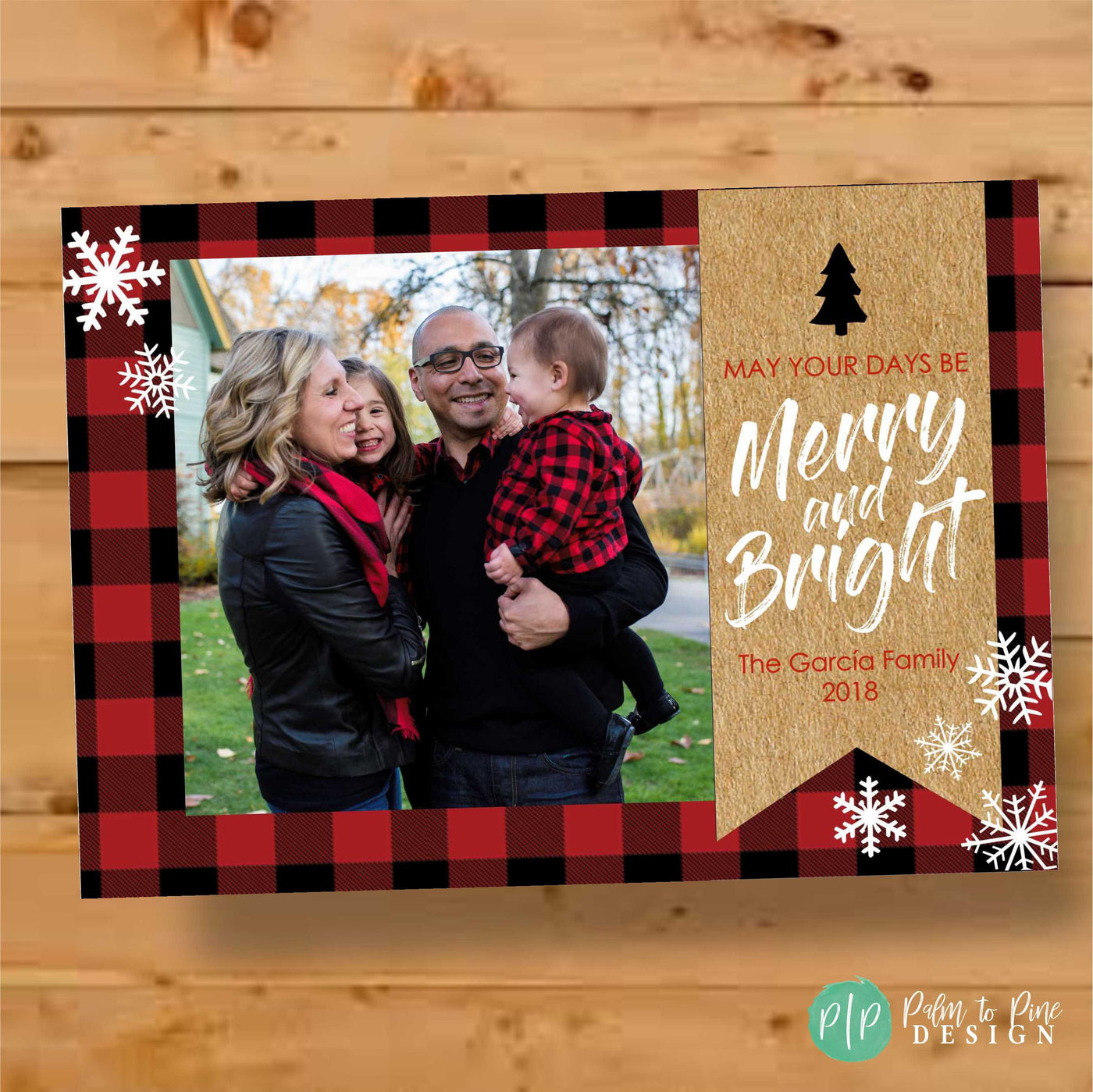 Buffalo Plaid Christmas Card