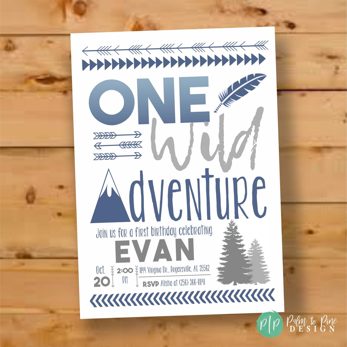 wild one birthday Invite, wild and one, adventure awaits Birthday Invitation, mountains, arrows, tribal, boy first birthday invite, wild one