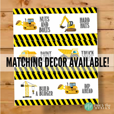 Construction Banner, Construction Birthday Banner, Construction Party Decorations, Construction Birthday Decor, Excavator Birthday, Digger