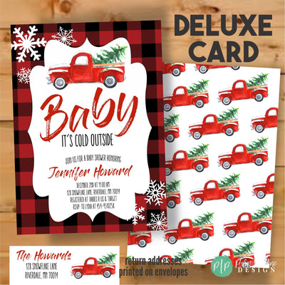 Winter Wonderland Baby Shower Invite