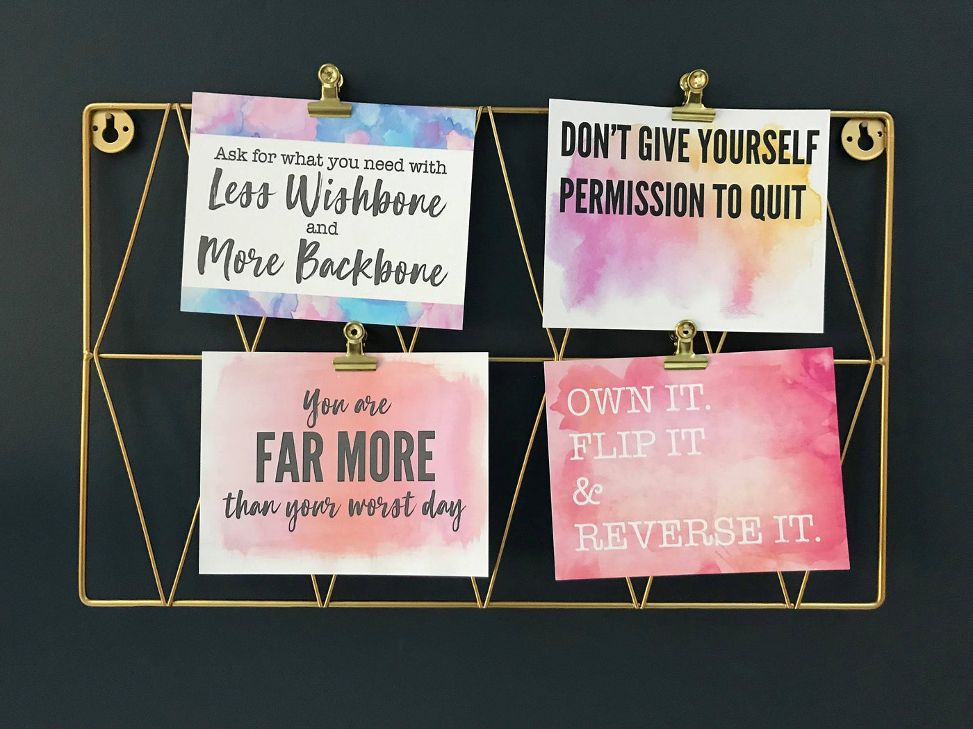 Set of 16 Motivational Quote Cards, Inspirational Quotes, Affirmation Cards, Positive quotes cards, positive affirmation, Motivational Quote