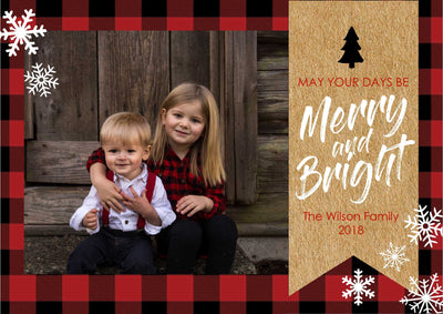 Buffalo Plaid Christmas Card