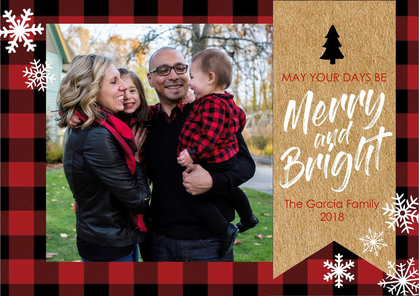 Buffalo Plaid Christmas Card