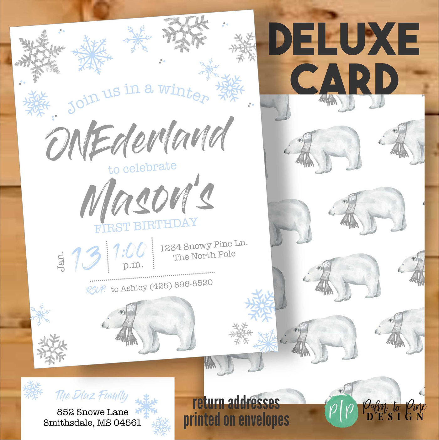 Winter Wonderland Invite Boy