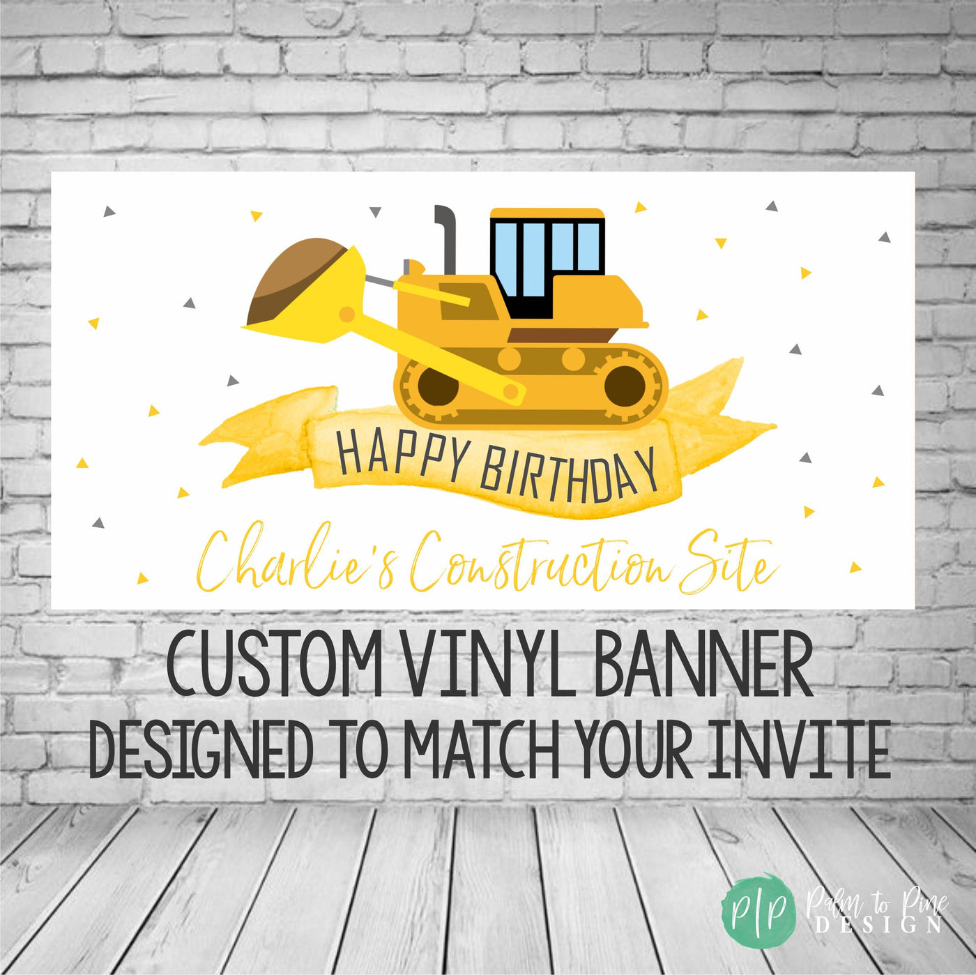 Construction Birthday Invite, Construction Birthday Invitation, Construction Invite, Bulldozer, Construction Party, Boys Birthday Invite 2nd