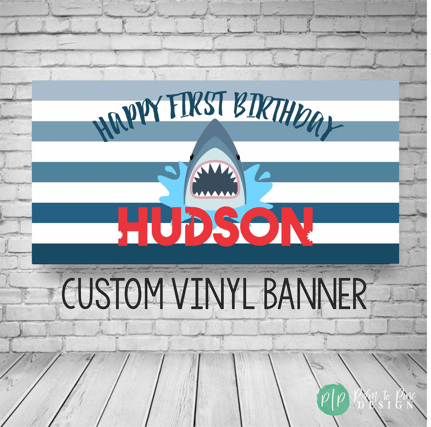 Shark Birthday Banner, Baby Shark Party Decor, Shark Birthday Decoration, Shark Backdrop, Birthday Banner, Vinyl Banner Custom, Boy Birthday