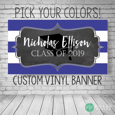 Graduation Banner, Graduation Decor, Graduation Party Banner, Graduation Printable Backdrop, Custom Graduation Banner, Vinyl Banner, Grad