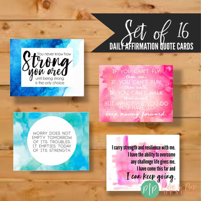 Motivational Quote Cards, Inspirational Quotes, Affirmation Cards, Positive quotes cards, gift for cancer mom, special needs mom, donation