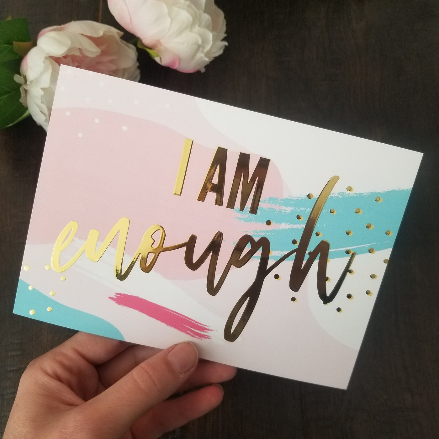 Gold Foil Quote, Office Quote Print, Gold Foil Print, Custom Gold Foil Print, Daily Affirmations Print, Mother's Day Gift Idea, Quote Card