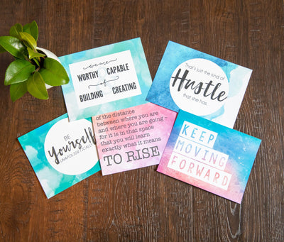 Set of 16 Motivational Quote Cards, Inspirational Quotes, Affirmation Cards, Positive quotes cards, positive affirmation, Motivational Quote