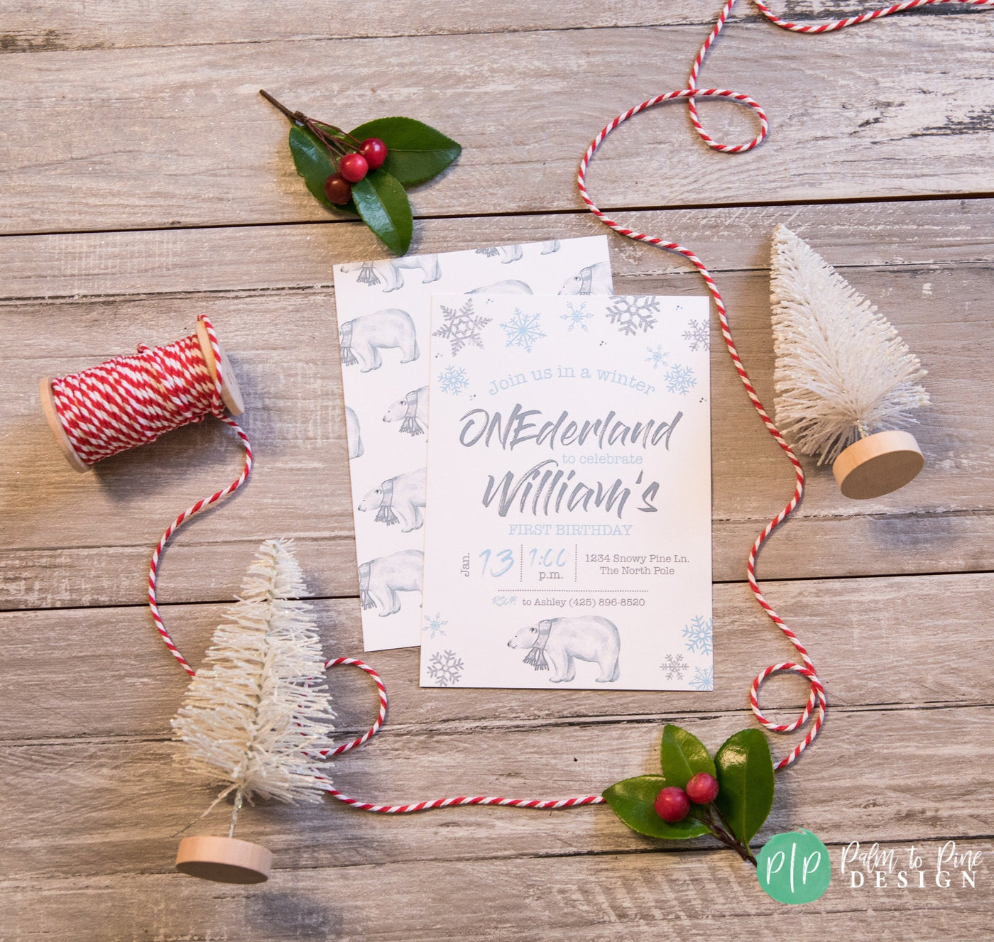 Winter Wonderland Invite Boy