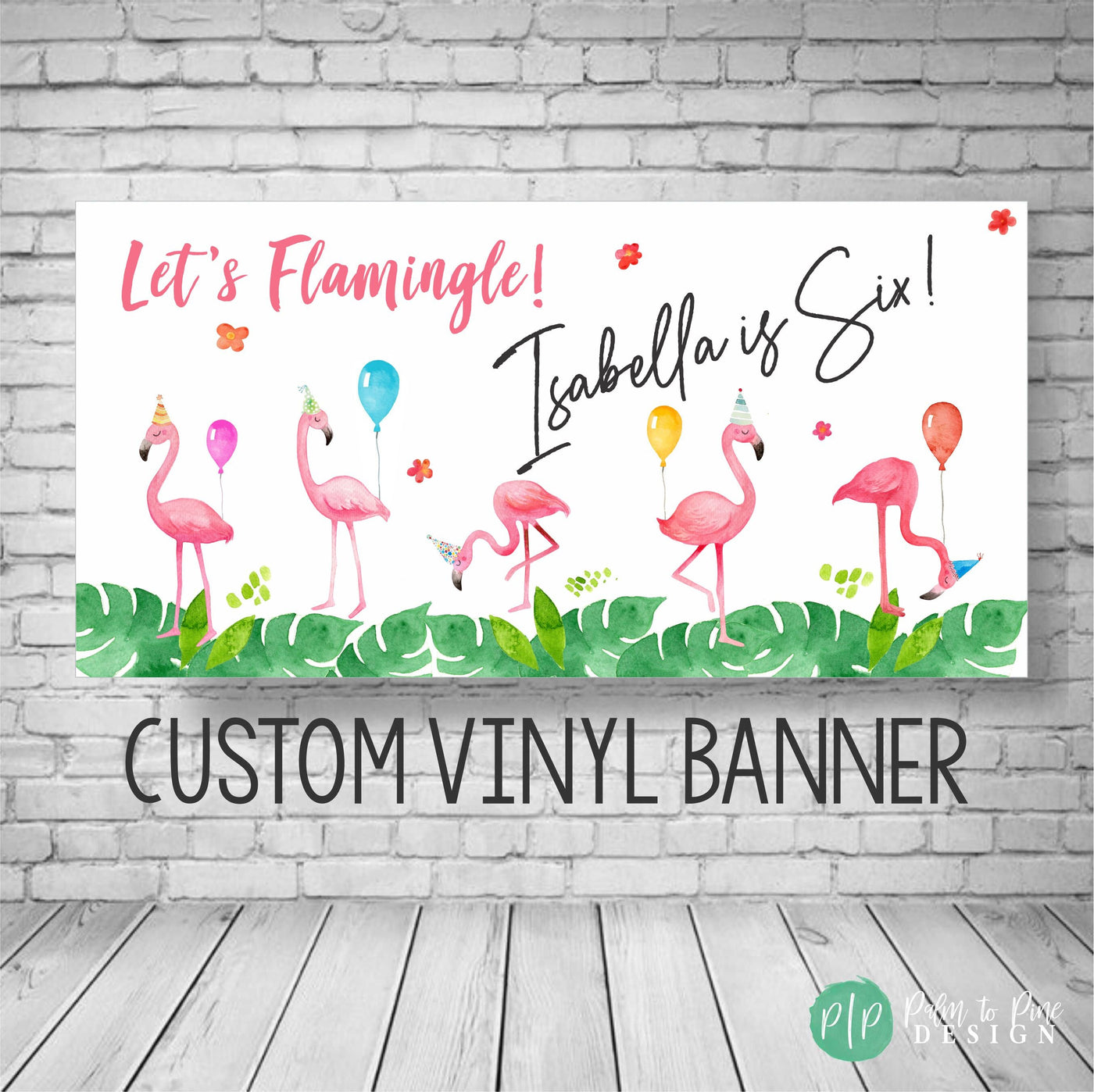 Tropical Flamingo, Flamingo Birthday Banner, Flamingo banner, Flamingo Birthday Party, Flamingo Birthday Backdrop, Flamingo Party Decoration