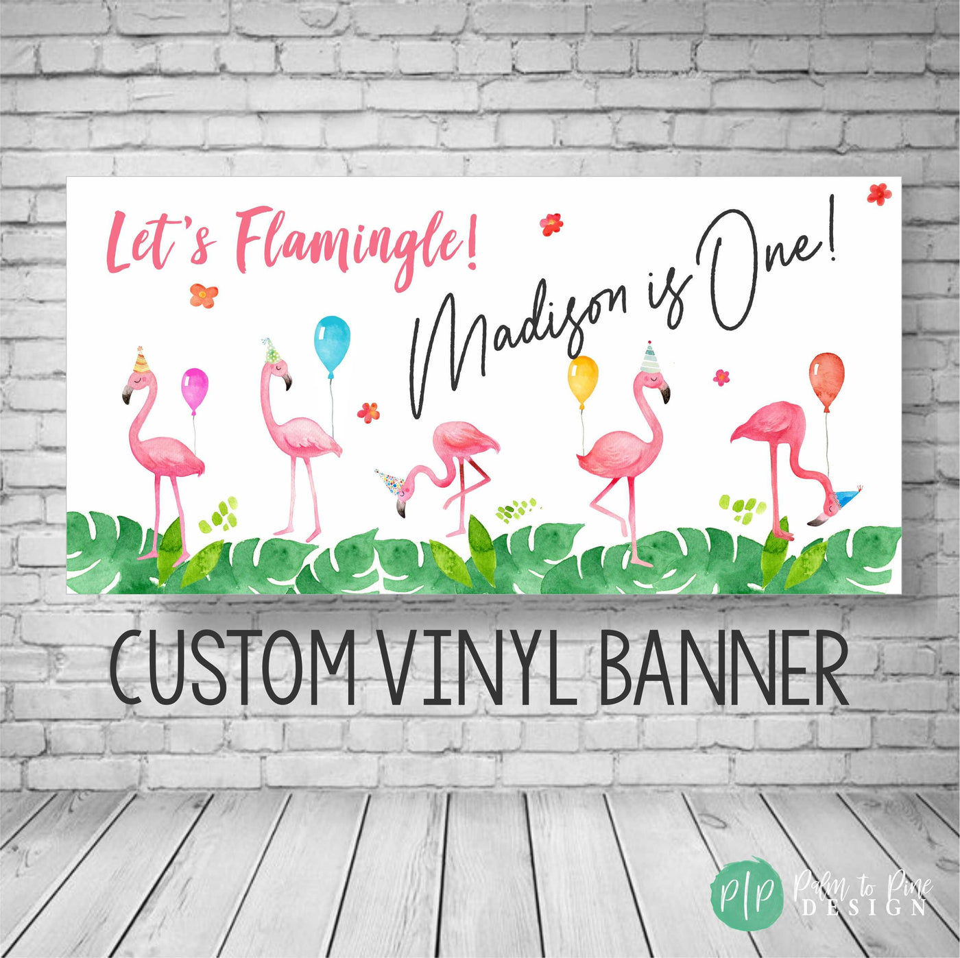 Tropical Flamingo, Flamingo Birthday Banner, Flamingo banner, Flamingo Birthday Party, Flamingo Birthday Backdrop, Flamingo Party Decoration