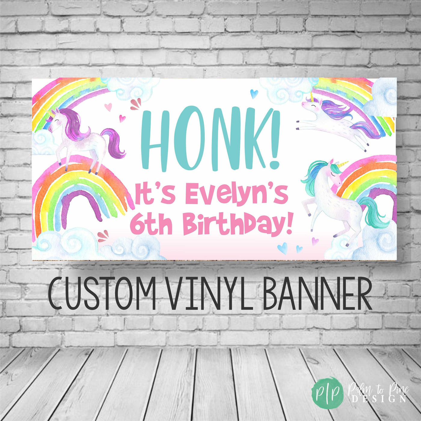 Honk Birthday Banner, Honk birthday sign, quarantine banner, yard banner, happy birthday banner for yard, birthday yard decorations, Unicorn