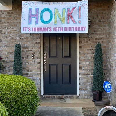 Honk Birthday Banner, Honk birthday sign, quarantine birthday, yard banner, happy birthday banner for yard, birthday yard decoration, banner