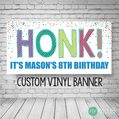 Honk Birthday Banner, Honk birthday sign, quarantine birthday, yard banner, happy birthday banner for yard, birthday yard decoration, banner