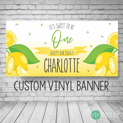 Lemon Birthday Banner, lemon birthday decor, Lemon Banner, quarantine birthday, yard banner, birthday banner for yard, lemonade birthday