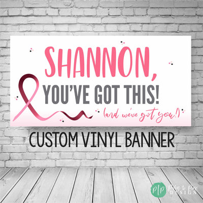 Breast Cancer Banner, Cancer Care Package, Beat Cancer Sign, Cancer Warrior, yard banner, cancer yard sign banner, beat breast cancer, chemo