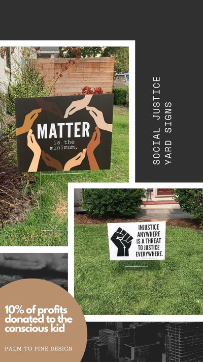 Black Lives Matter yard sign