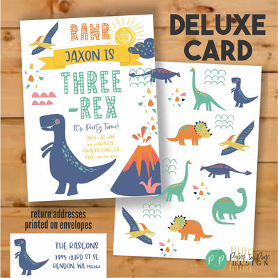 Dinosaur Birthday Invite, Dinosaur Birthday Invitation, Dinosaur Birthday Party, T-Rex Birthday Invite, Dinosaur Invite, Dino Birthday Party