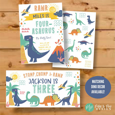 Dinosaur Birthday Invite, Dinosaur Birthday Invitation, Dinosaur Birthday Party, T-Rex Birthday Invite, Dinosaur Invite, Dino Birthday Party