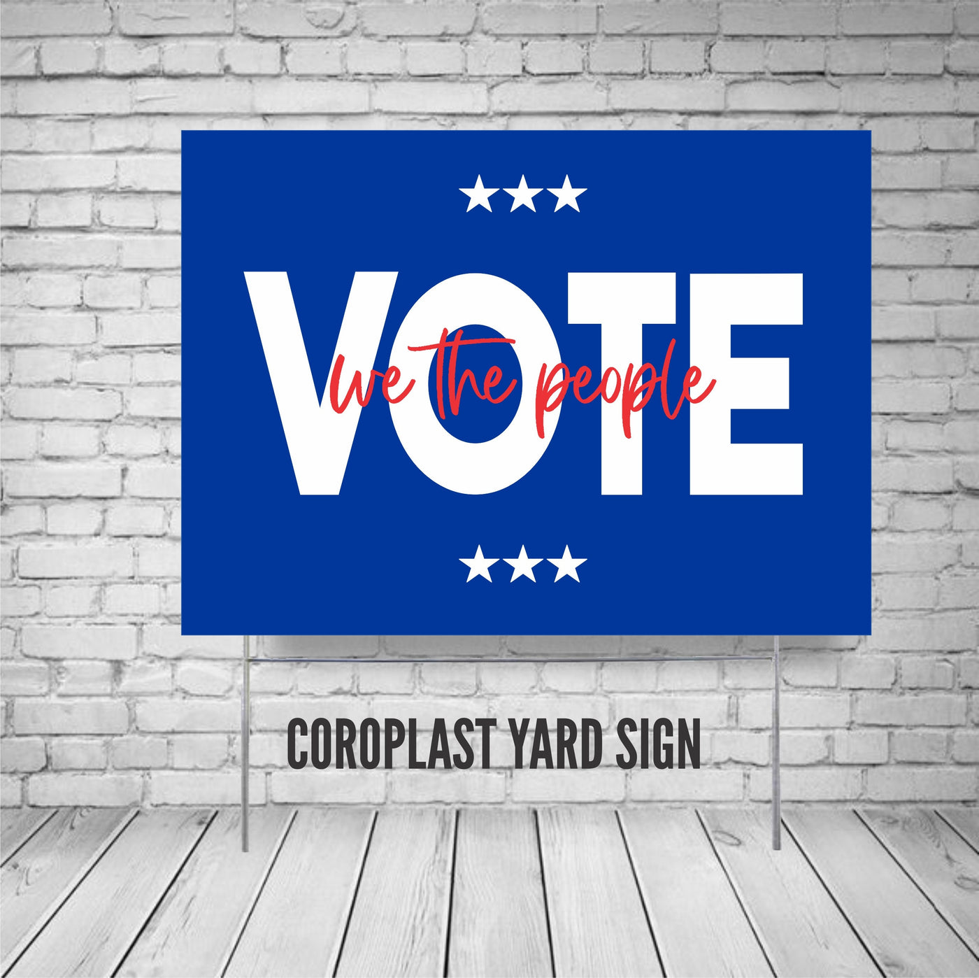 Vote yard sign