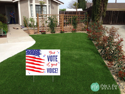 Vote yard sign