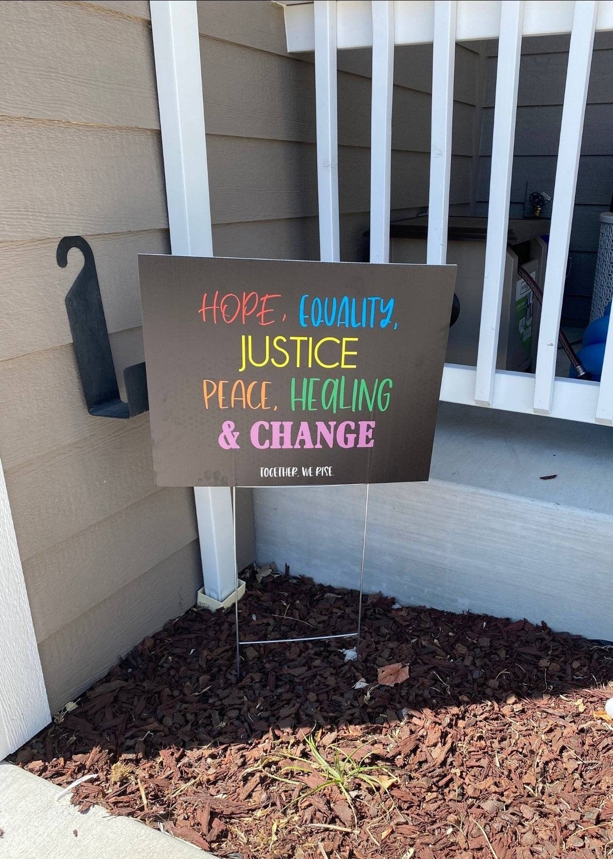 Black Lives Matter yard sign