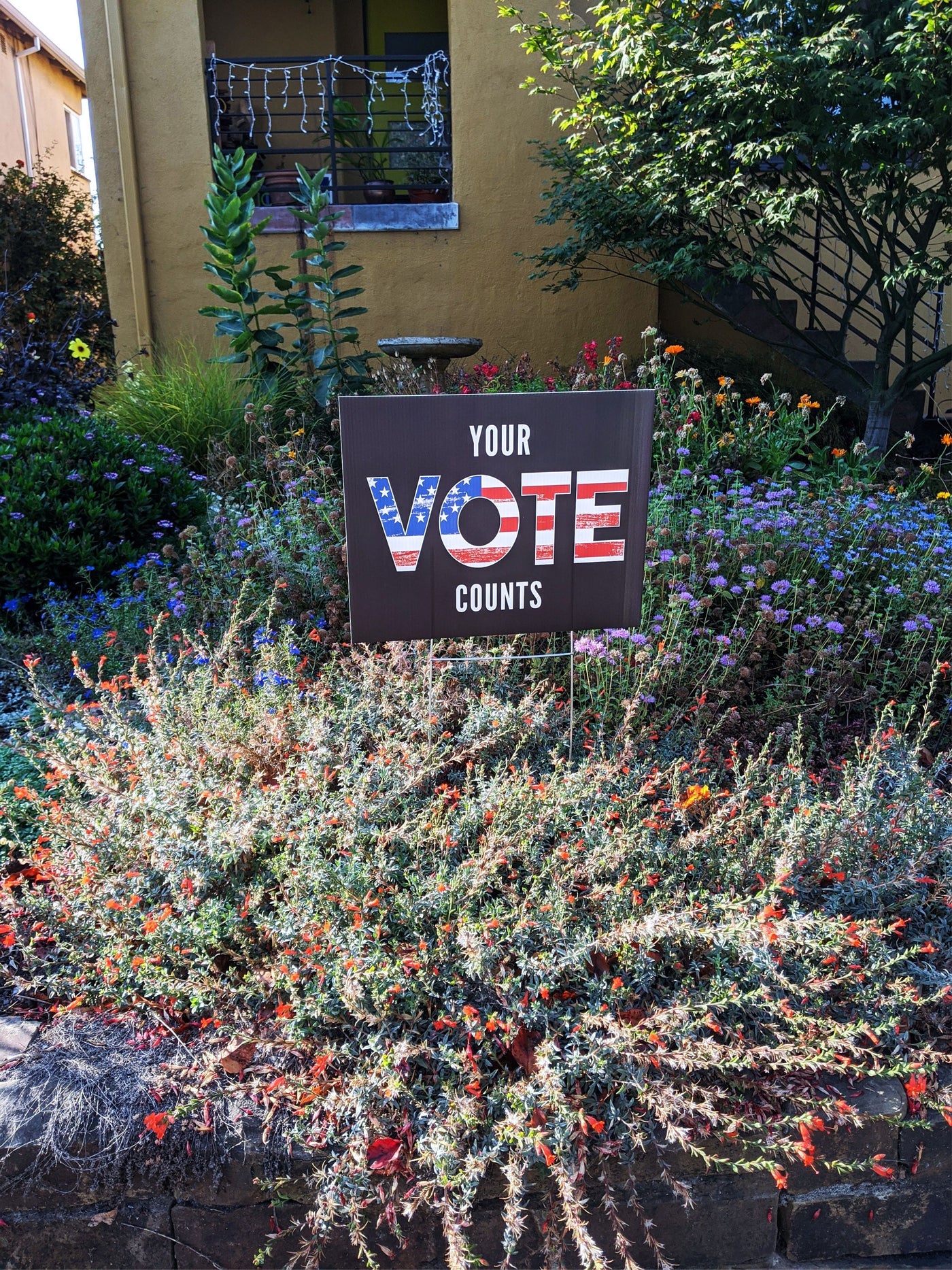 Vote yard sign