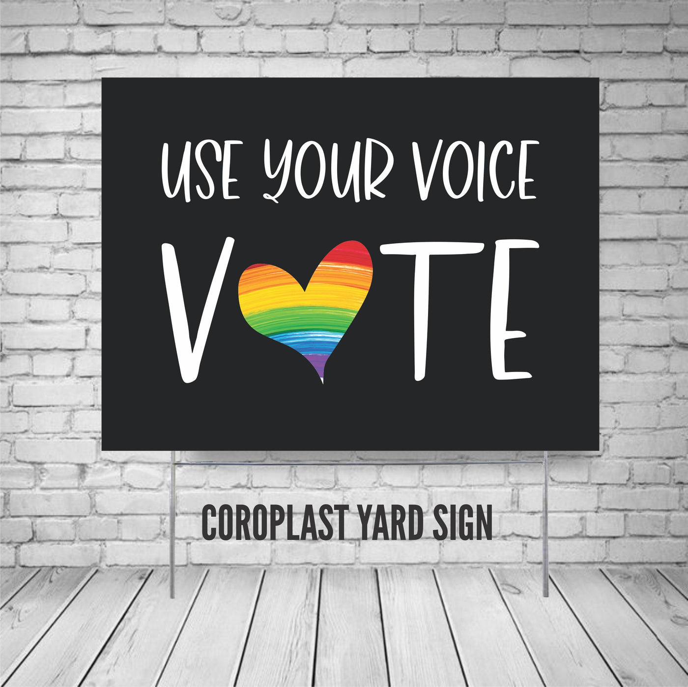 Rainbow vote sign, Gay Pride yard sign, LGBTQ Vote, Election yard sign, Vote yard sign, Political yard sign, Rally sign, Pride yard sign