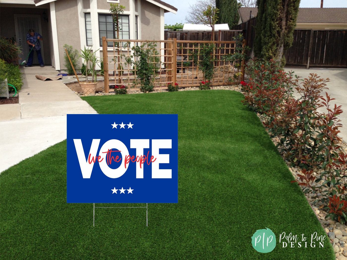 Vote yard sign