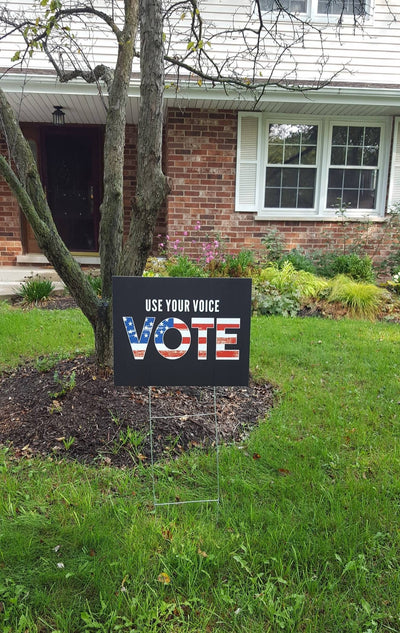 Vote yard sign