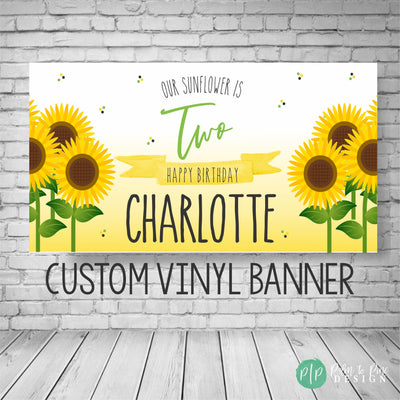 Sunflower Birthday Banner, Sun flower Birthday Party, Sunflower Birthday Backdrop, Sunflower banner, Sunflower Party Decoration, Sun flower