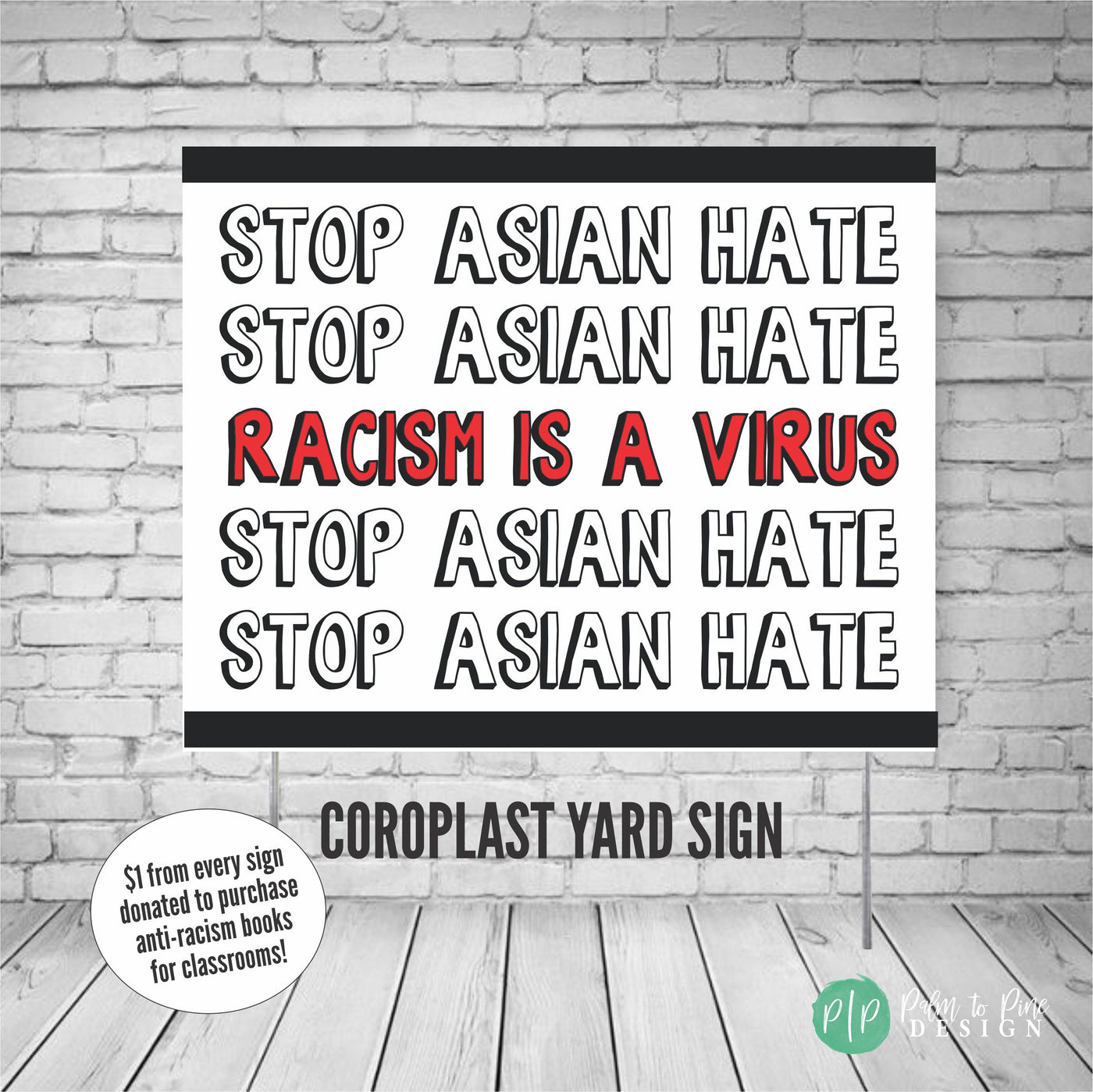 Stop Asian Hate yard sign