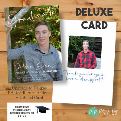 High School Graduation Party Invitation, Graduation Party Invitation, high school graduation party invitations, Graduation Announcement Male