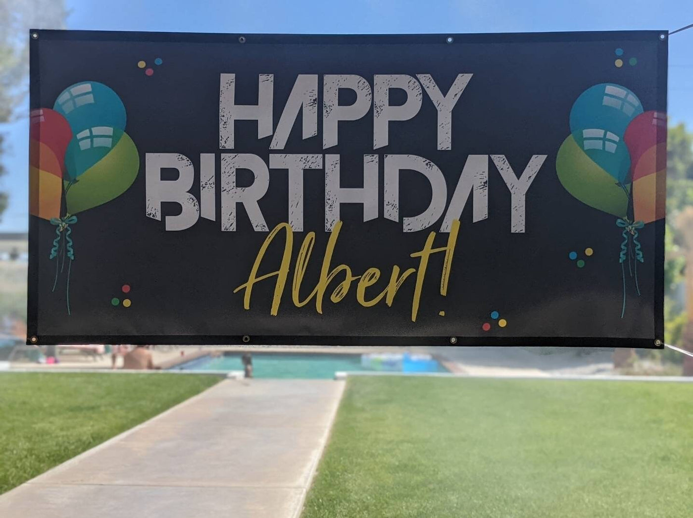 Happy birthday banner personalized, Birthday Banner for yard, Custom birthday banner, yard banner, birthday yard decorations, banner men