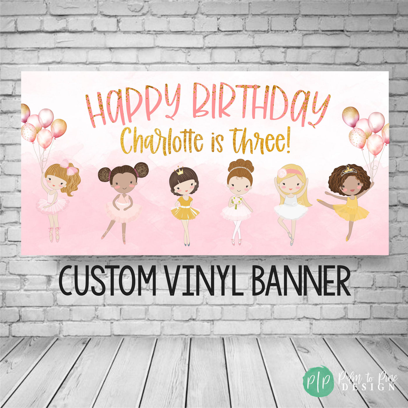 Ballerina Birthday Banner, Ballerina Birthday Party, Ballet Birthday Backdrop, Ballerina banner, Ballerina Party Decoration, Ballet decor