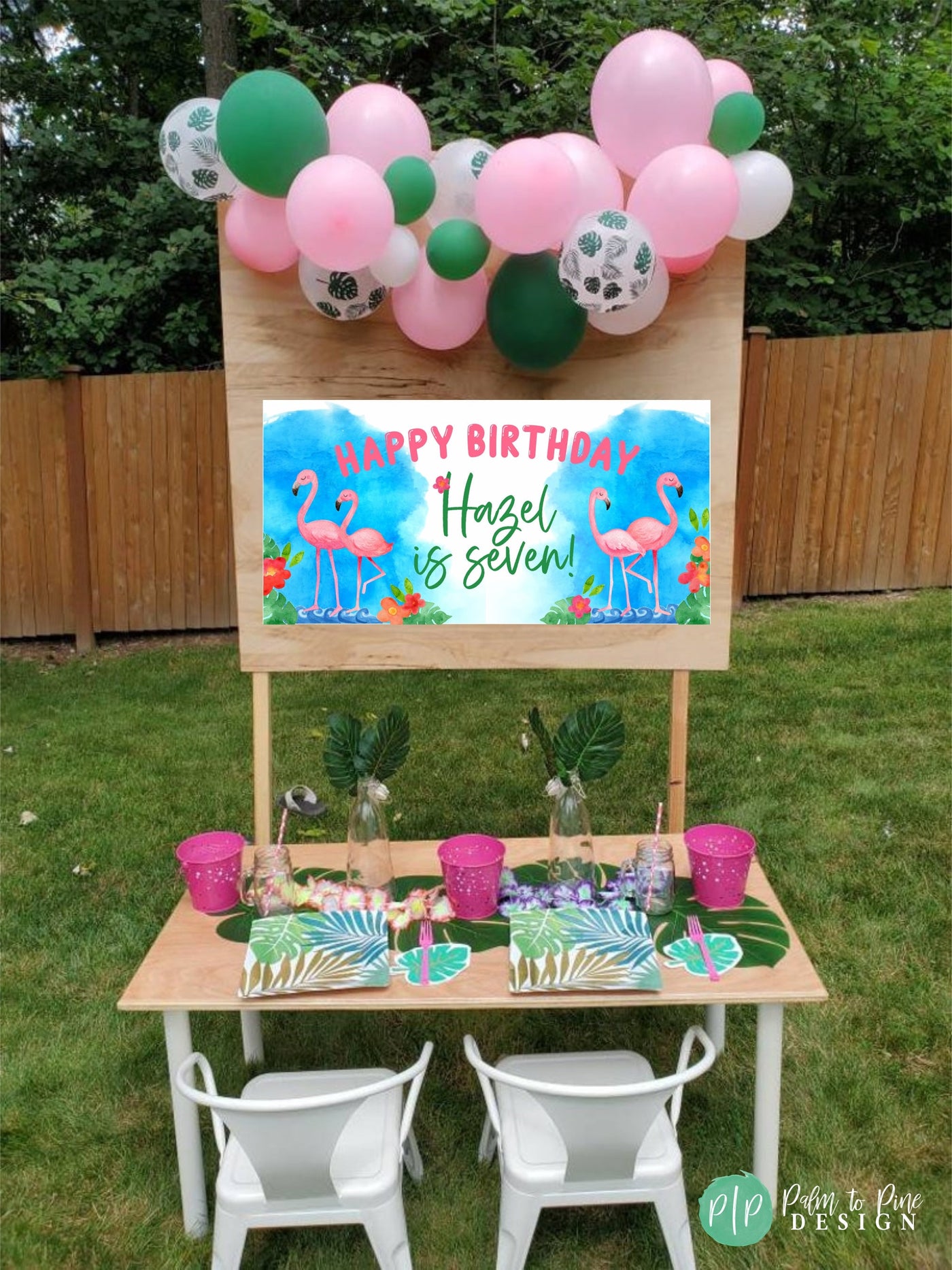 Flamingo banner, Flamingo Birthday Banner, Flamingo Birthday Party, Flamingo Birthday Backdrop, Flamingo Party Decoration, Tropical Flamingo