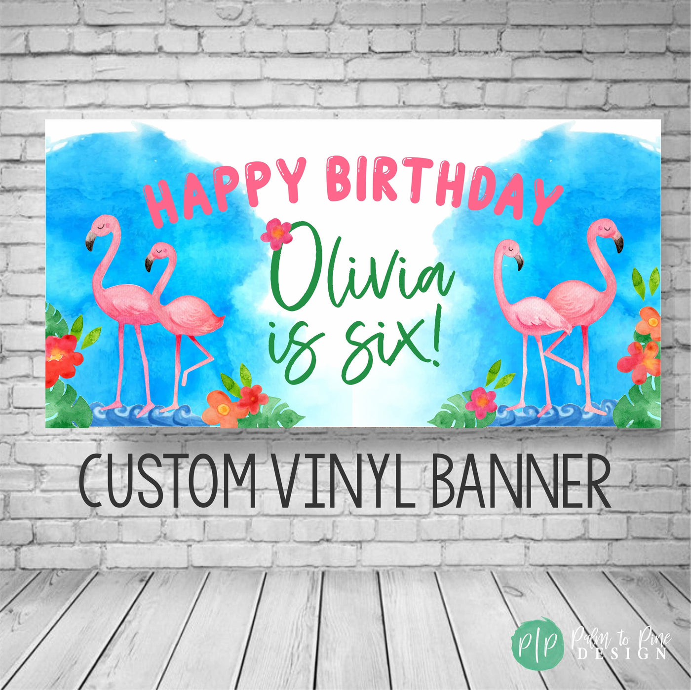 Flamingo banner, Flamingo Birthday Banner, Flamingo Birthday Party, Flamingo Birthday Backdrop, Flamingo Party Decoration, Tropical Flamingo