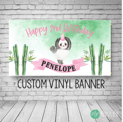 Panda Birthday Banner, Panda Birthday Party, Panda Birthday Backdrop, Panda banner, Panda Party Decoration, Panda Photo Backdrop, Panda Sign