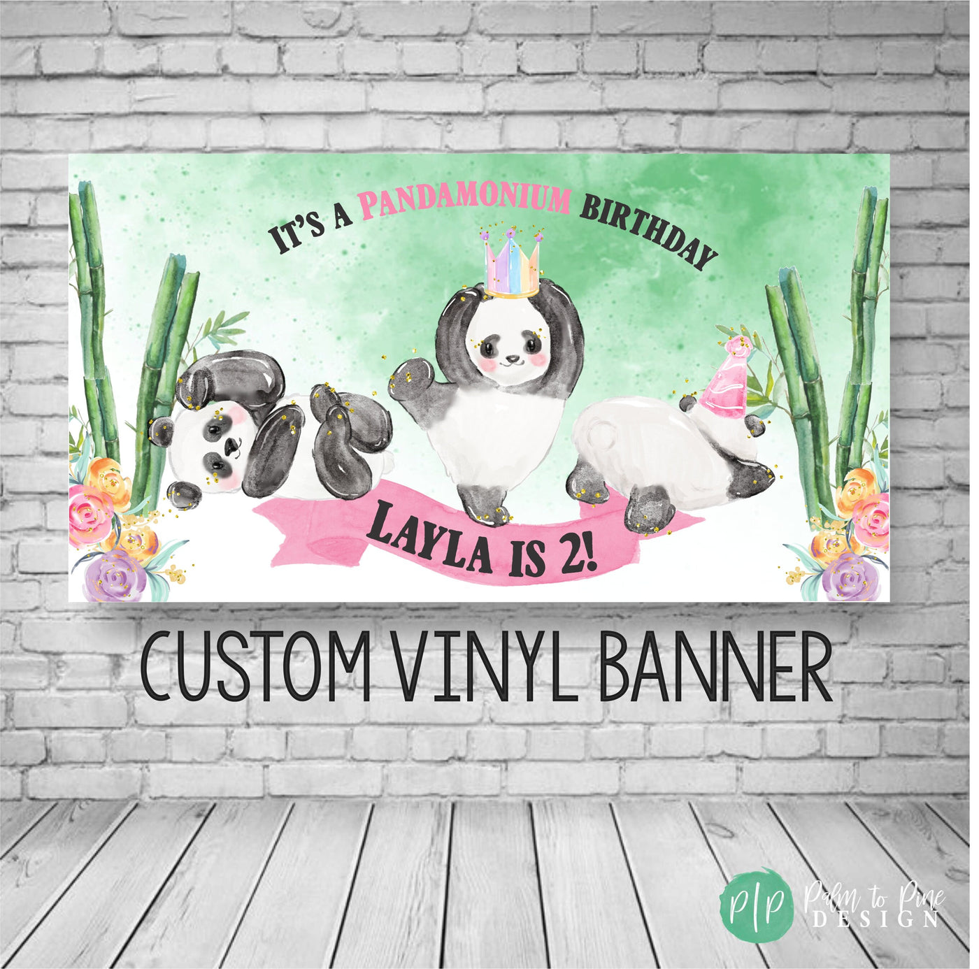 Panda Banner, Panda Birthday Party, Panda Party Banner, Panda Birthday Backdrop, Panda Party Decoration, Panda Photo Backdrop, Panda Girl