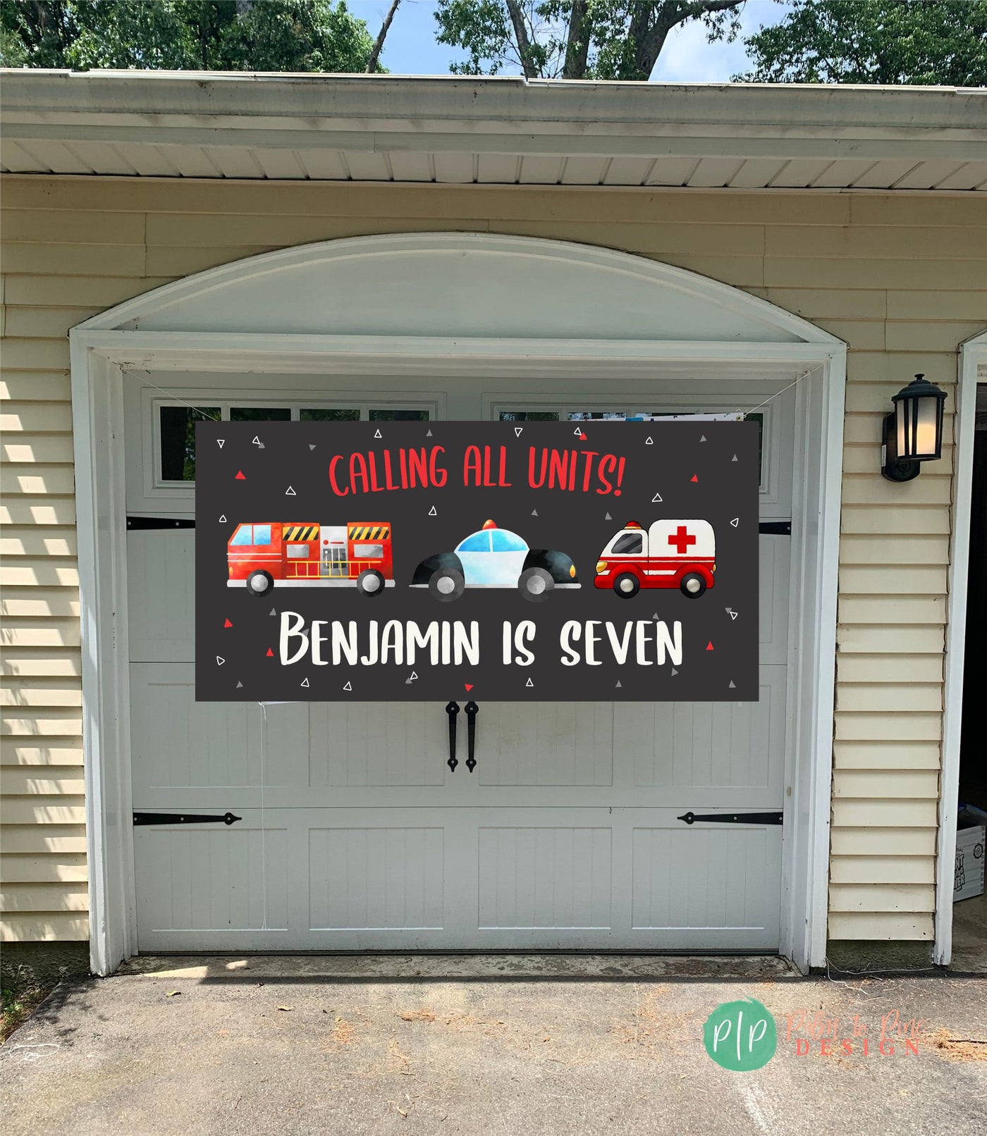 Rescue Vehicles Banner, Transportation Birthday Banner, Things that go birthday, Boy Birthday Banner, Rescue Vehicle Birthday Banner, Police