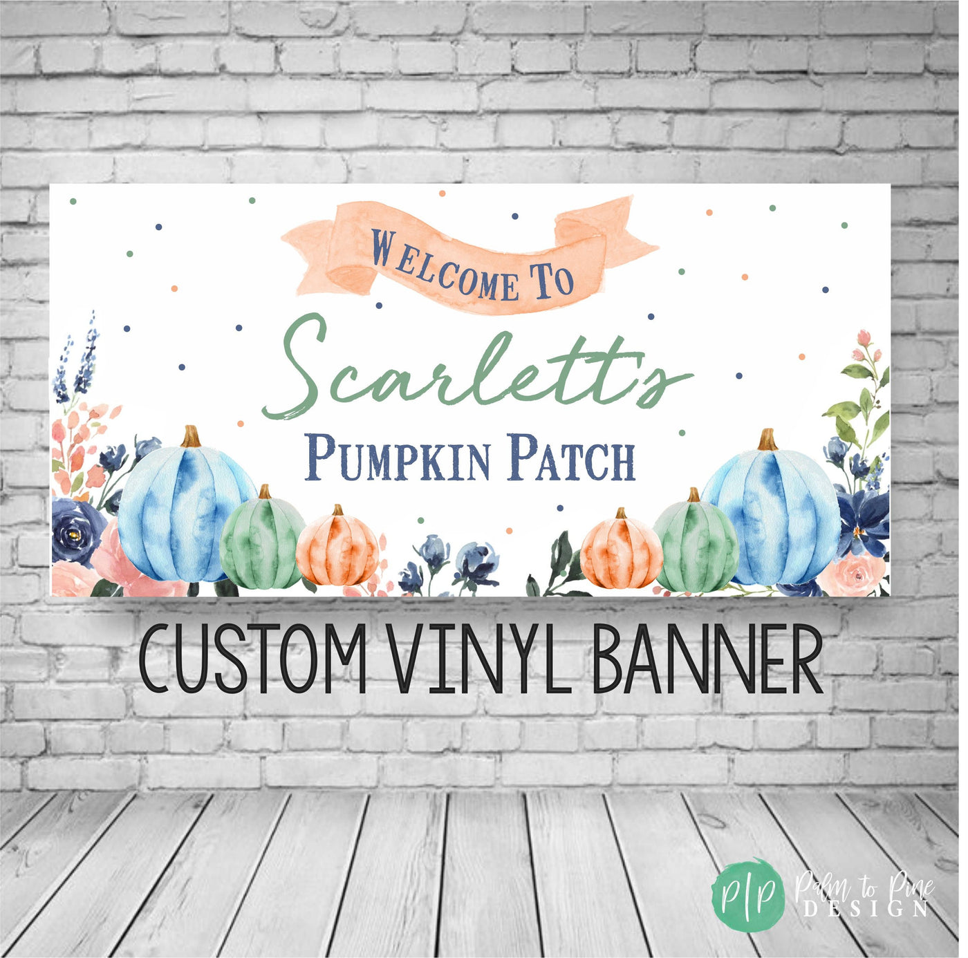 Little Pumpkin Birthday Banner