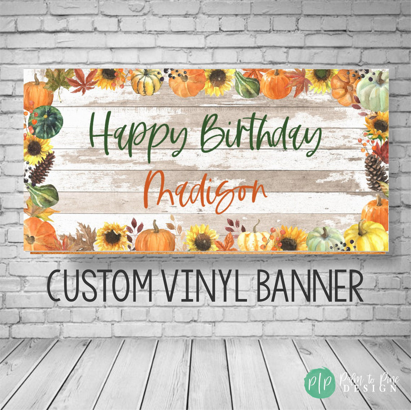 Fall Birthday Banner